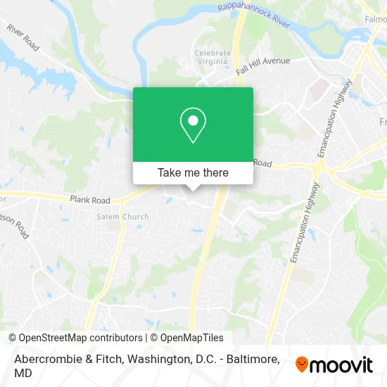 Abercrombie & Fitch map