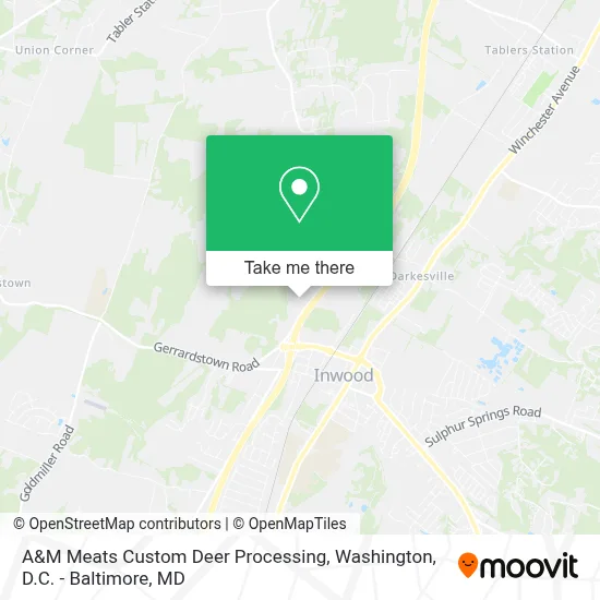 A&M Meats Custom Deer Processing map