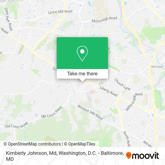 Kimberly Johnson, Md map