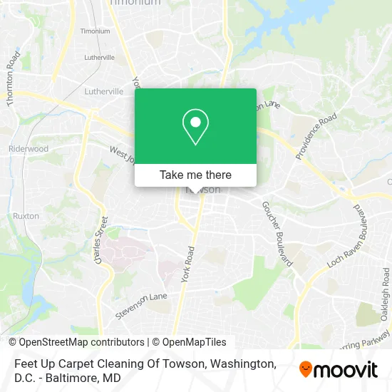 Feet Up Carpet Cleaning Of Towson map