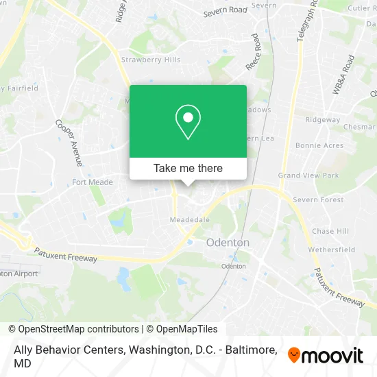 Ally Behavior Centers map