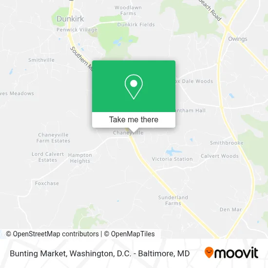 Bunting Market map