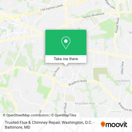 Trusted Flue & Chimney Repair map