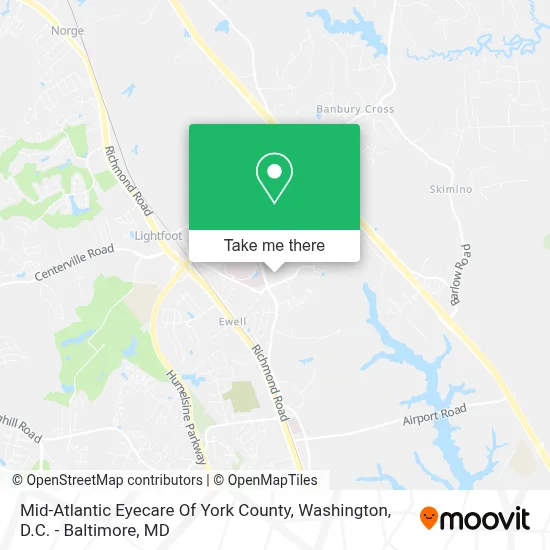 Mid-Atlantic Eyecare Of York County map