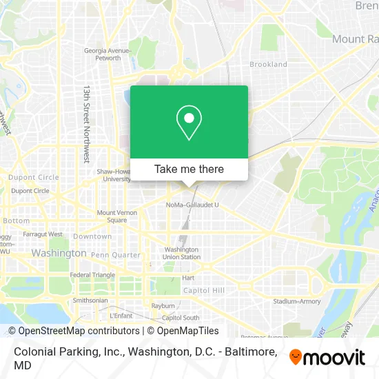Colonial Parking, Inc. map