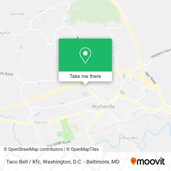 Taco Bell / Kfc map