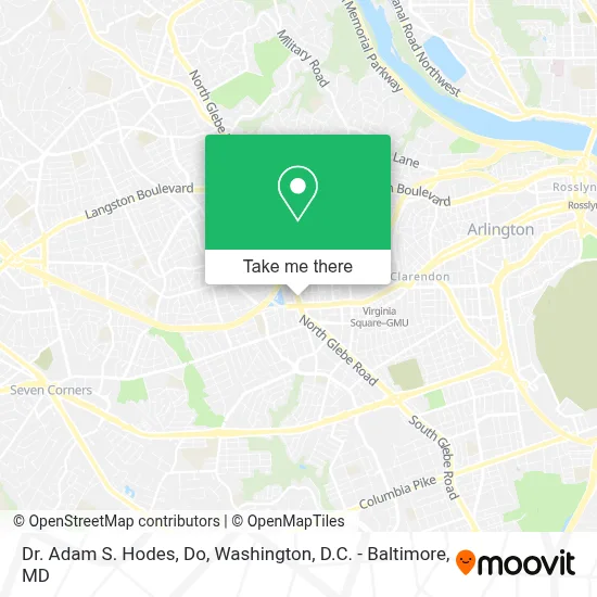 Dr. Adam S. Hodes, Do map