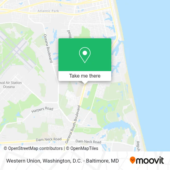 Western Union map
