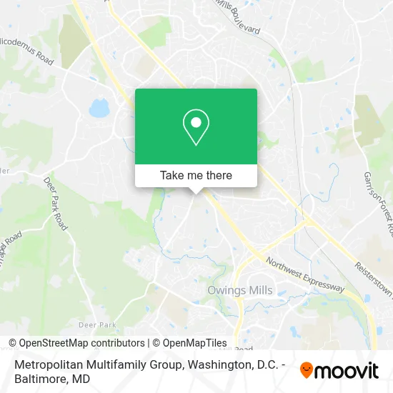 Metropolitan Multifamily Group map