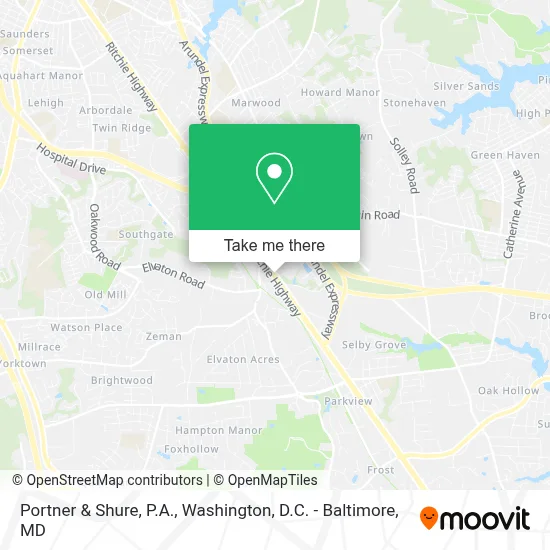 Portner & Shure, P.A. map