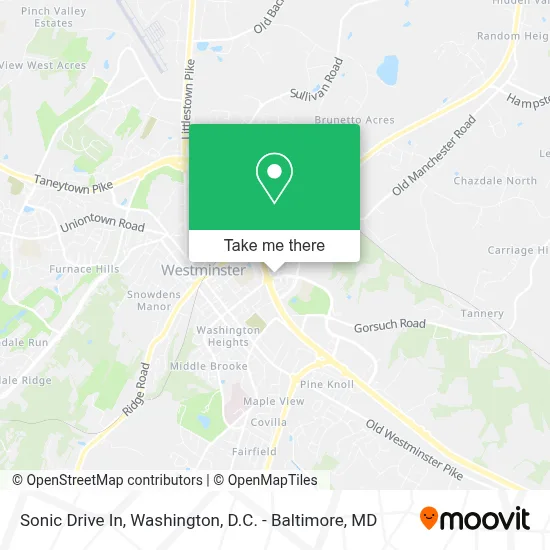 Sonic Drive In map
