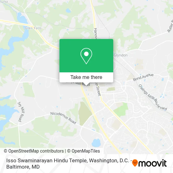 Isso Swaminarayan Hindu Temple map