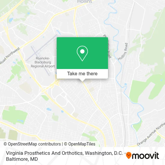 Virginia Prosthetics And Orthotics map