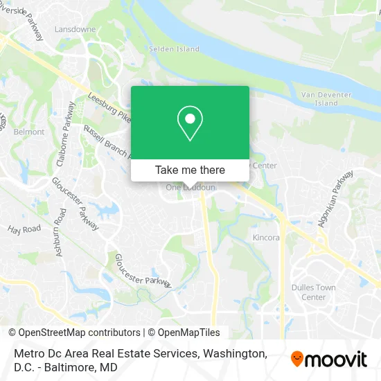 Metro Dc Area Real Estate Services map
