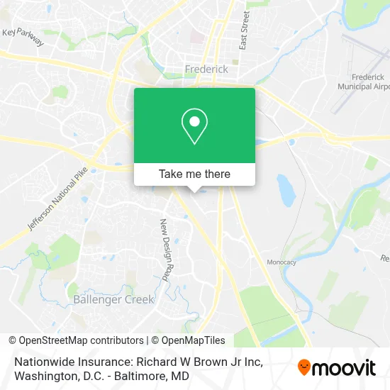 Nationwide Insurance: Richard W Brown Jr Inc map