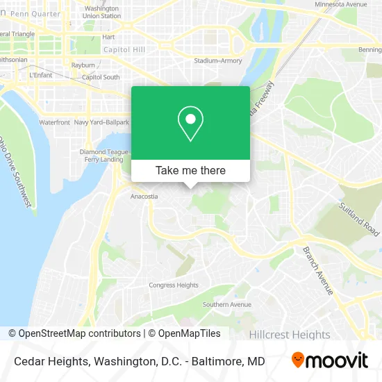 Cedar Heights map