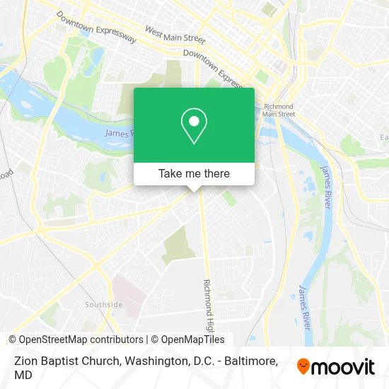 Zion Baptist Church map