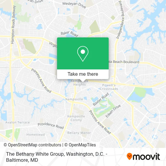 The Bethany White Group map