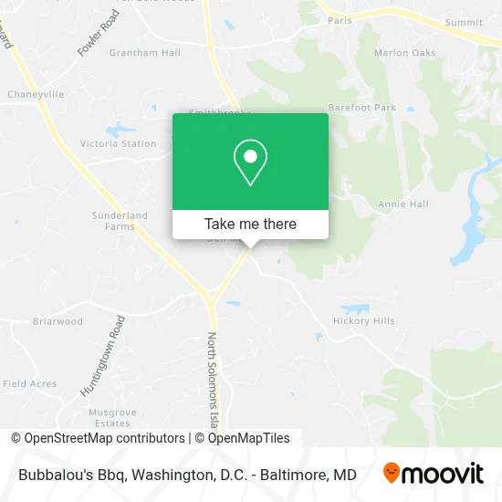 Bubbalou's Bbq map