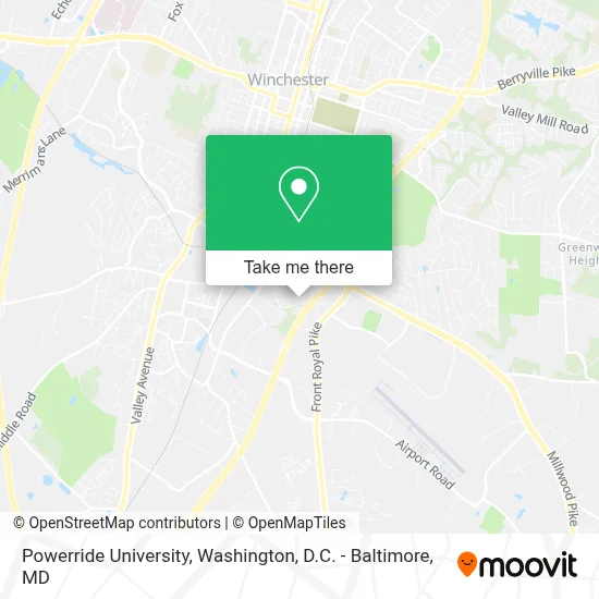 Powerride University map