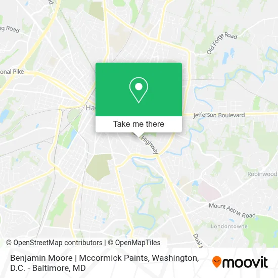 Benjamin Moore | Mccormick Paints map