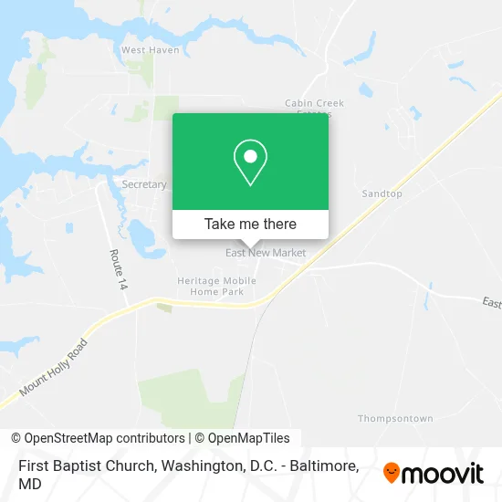 First Baptist Church map