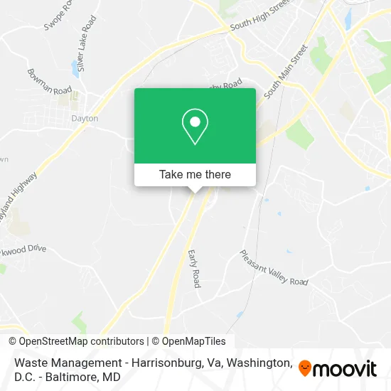 Waste Management - Harrisonburg, Va map