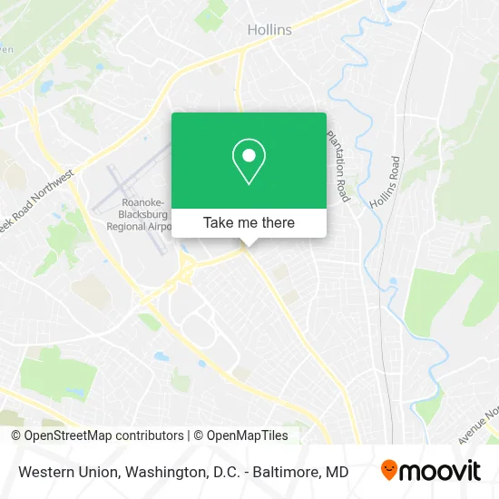 Western Union map