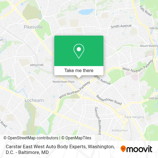 Carstar East West Auto Body Experts map