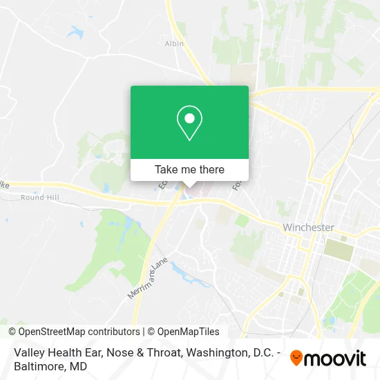Valley Health Ear, Nose & Throat map