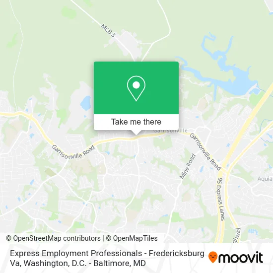 Express Employment Professionals - Fredericksburg Va map