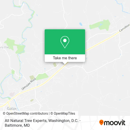 All Natural Tree Experts map
