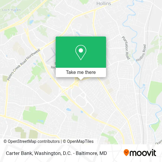 Carter Bank map