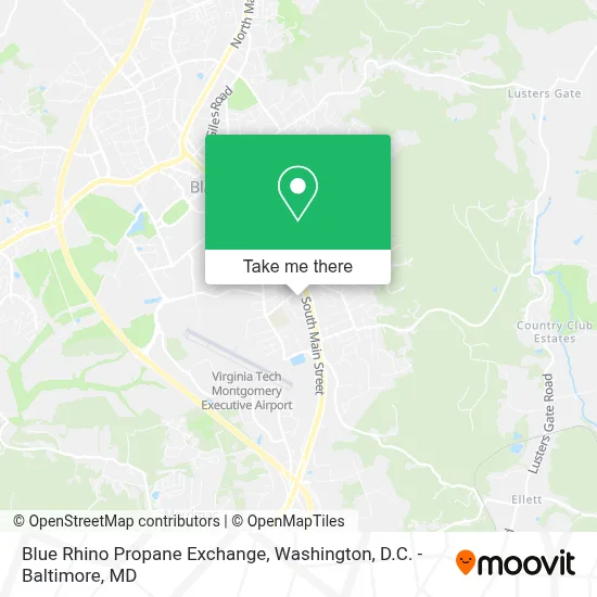 Blue Rhino Propane Exchange map