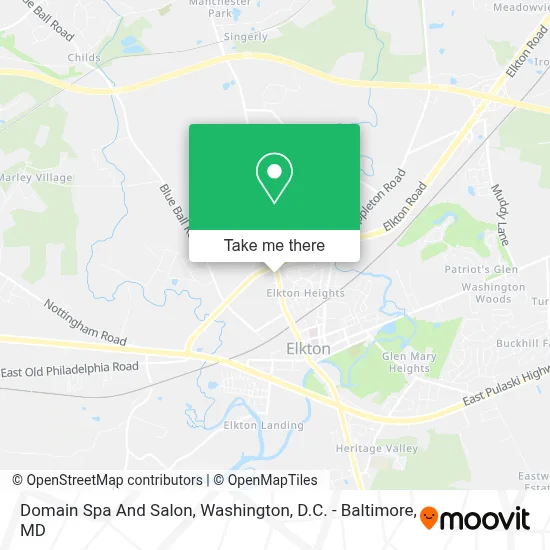 Domain Spa And Salon map