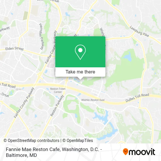 Fannie Mae Reston Cafe map