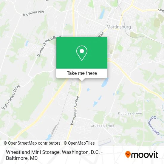 Wheatland Mini Storage map