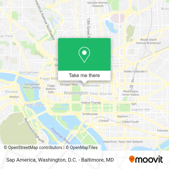 Sap America map