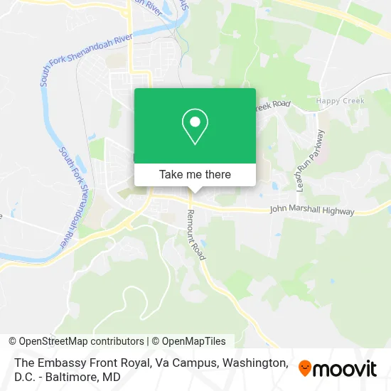 The Embassy Front Royal, Va Campus map