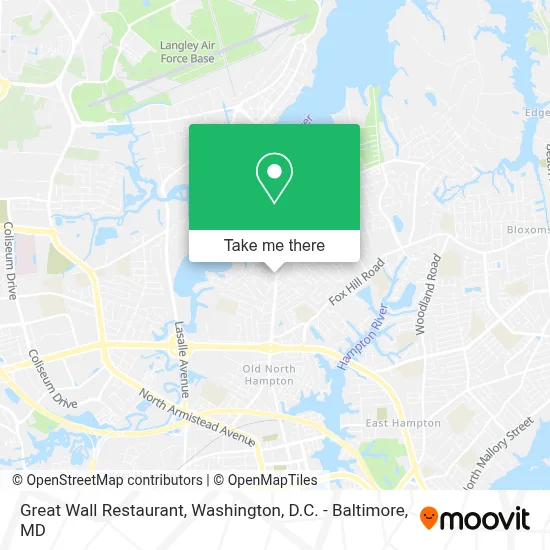 Great Wall Restaurant map