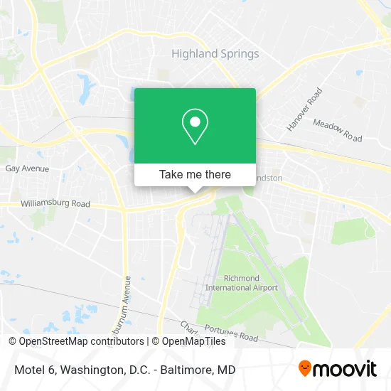 Motel 6 map