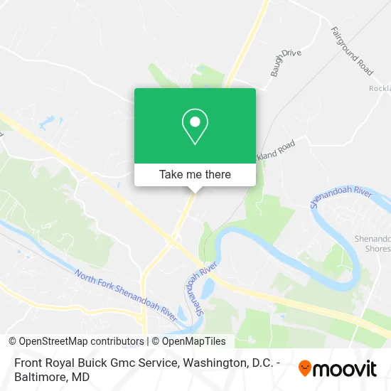 Front Royal Buick Gmc Service map