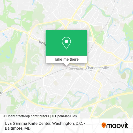 Uva Gamma Knife Center map