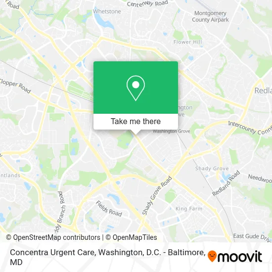 Concentra Urgent Care map