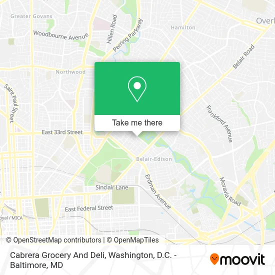 Cabrera Grocery And Deli map
