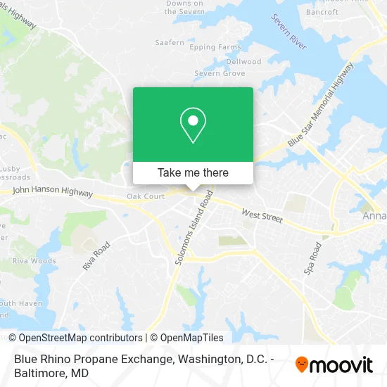 Blue Rhino Propane Exchange map
