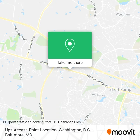 Ups Access Point Location map