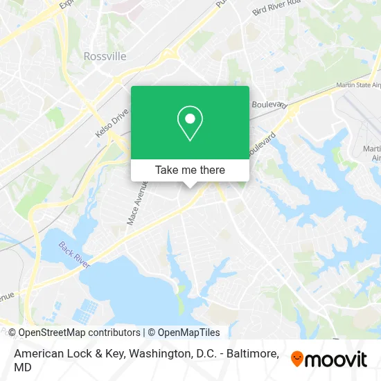 American Lock & Key map
