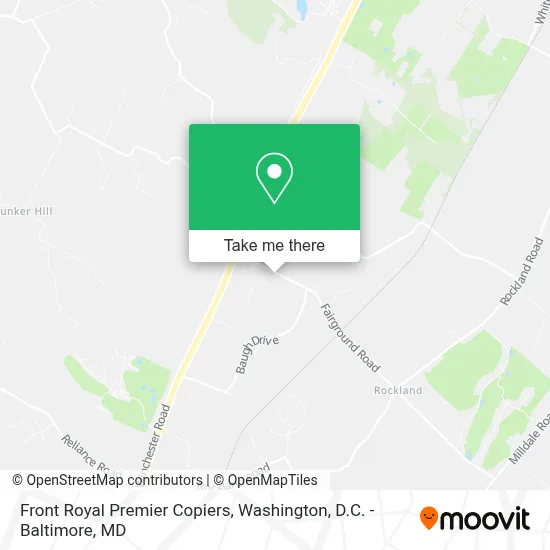 Front Royal Premier Copiers map