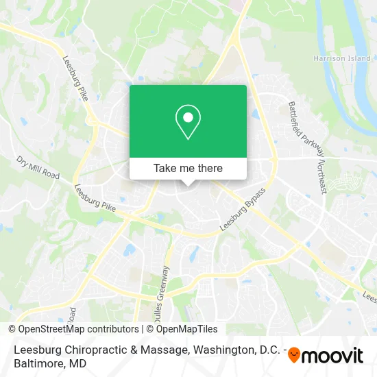 Leesburg Chiropractic & Massage map